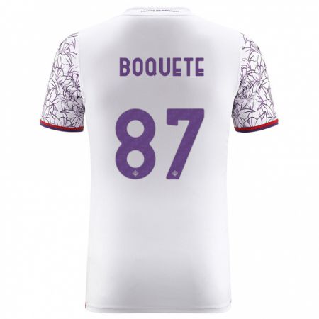 Kandiny Hombre Camiseta Verónica Boquete #87 Blanco 2ª Equipación 2023/24 La Camisa Chile