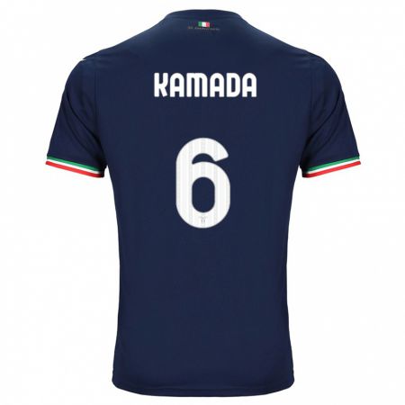 Kandiny Hombre Camiseta Daichi Kamada #6 Armada 2ª Equipación 2023/24 La Camisa Chile