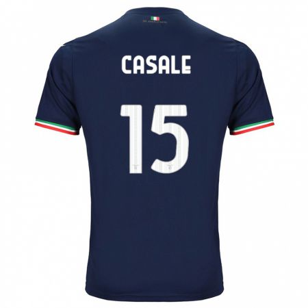 Kandiny Hombre Camiseta Nicolò Casale #15 Armada 2ª Equipación 2023/24 La Camisa Chile