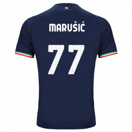 Kandiny Hombre Camiseta Adam Marusic #77 Armada 2ª Equipación 2023/24 La Camisa Chile