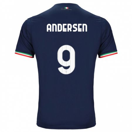 Kandiny Hombre Camiseta Signe Holt Andersen #9 Armada 2ª Equipación 2023/24 La Camisa Chile