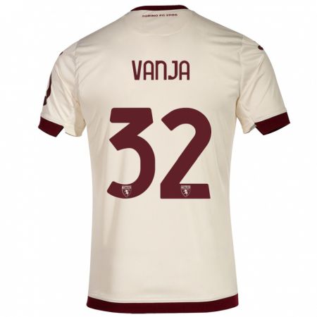 Kandiny Hombre Camiseta Vanja Milinković-Savić #32 Champán 2ª Equipación 2023/24 La Camisa Chile