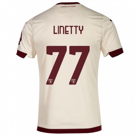 Kandiny Hombre Camiseta Karol Linetty #77 Champán 2ª Equipación 2023/24 La Camisa Chile