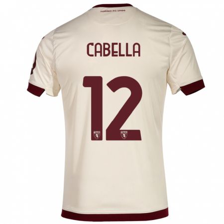 Kandiny Hombre Camiseta Matteo Cabella #12 Champán 2ª Equipación 2023/24 La Camisa Chile