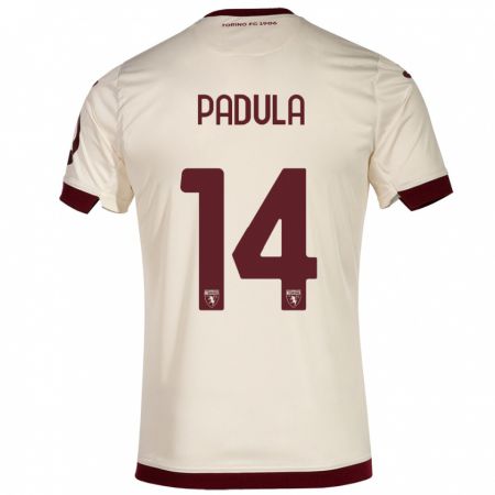 Kandiny Hombre Camiseta Cristian Padula #14 Champán 2ª Equipación 2023/24 La Camisa Chile