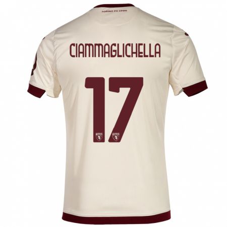 Kandiny Hombre Camiseta Aaron Ciammaglichella #17 Champán 2ª Equipación 2023/24 La Camisa Chile