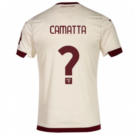 Kandiny Hombre Camiseta Alessandro Camatta #0 Champán 2ª Equipación 2023/24 La Camisa Chile