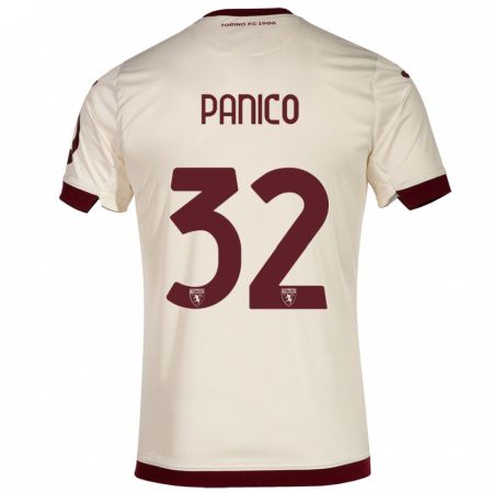 Kandiny Hombre Camiseta Patrizia Panico #32 Champán 2ª Equipación 2023/24 La Camisa Chile
