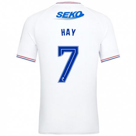 Kandiny Hombre Camiseta Brogan Hay #7 Blanco 2ª Equipación 2023/24 La Camisa Chile