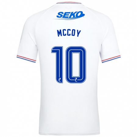 Kandiny Hombre Camiseta Kayla Mccoy #10 Blanco 2ª Equipación 2023/24 La Camisa Chile