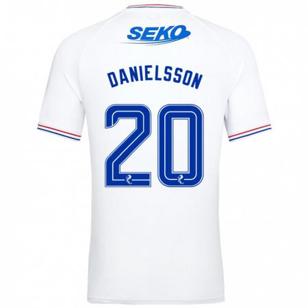 Kandiny Hombre Camiseta Jenny Julia Danielsson #20 Blanco 2ª Equipación 2023/24 La Camisa Chile