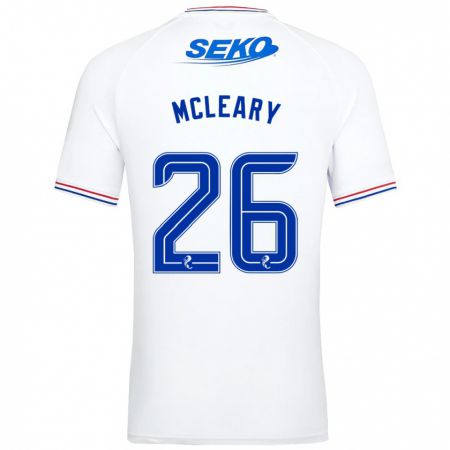 Kandiny Hombre Camiseta Jodi Mcleary #26 Blanco 2ª Equipación 2023/24 La Camisa Chile
