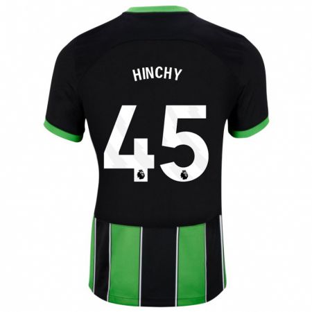 Kandiny Hombre Camiseta Jack Hinchy #45 Verde Negro 2ª Equipación 2023/24 La Camisa Chile