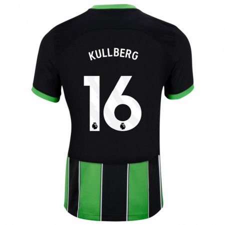 Kandiny Hombre Camiseta Emma Nanny Charlotte Kullberg #16 Verde Negro 2ª Equipación 2023/24 La Camisa Chile