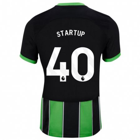 Kandiny Hombre Camiseta Katie Startup #40 Verde Negro 2ª Equipación 2023/24 La Camisa Chile