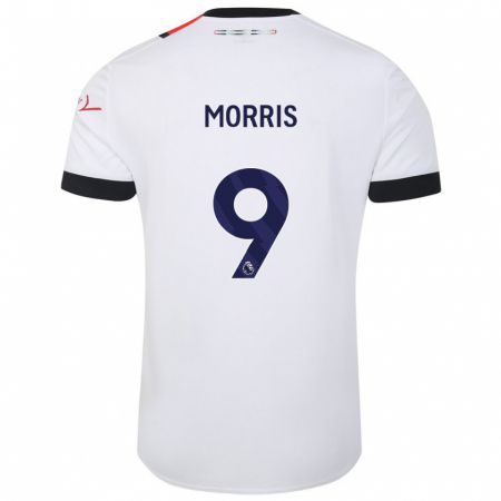 Kandiny Hombre Camiseta Carlton Morris #9 Blanco 2ª Equipación 2023/24 La Camisa Chile
