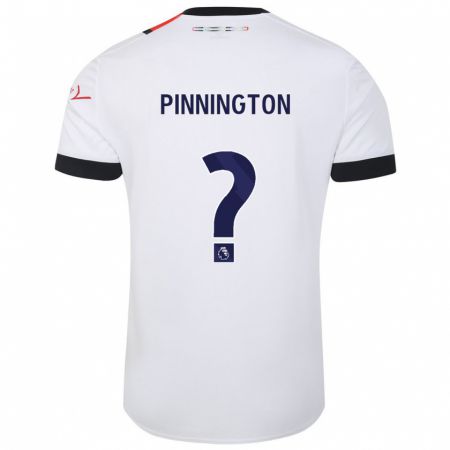 Kandiny Hombre Camiseta Jacob Pinnington #0 Blanco 2ª Equipación 2023/24 La Camisa Chile