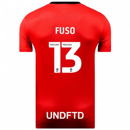 Kandiny Hombre Camiseta Ivana Fuso #13 Rojo 2ª Equipación 2023/24 La Camisa Chile