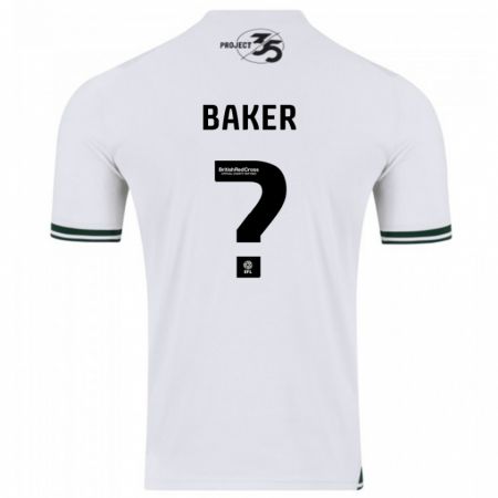 Kandiny Hombre Camiseta Zak Baker #0 Blanco 2ª Equipación 2023/24 La Camisa Chile