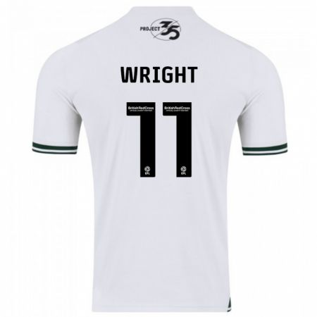 Kandiny Hombre Camiseta Callum Wright #11 Blanco 2ª Equipación 2023/24 La Camisa Chile