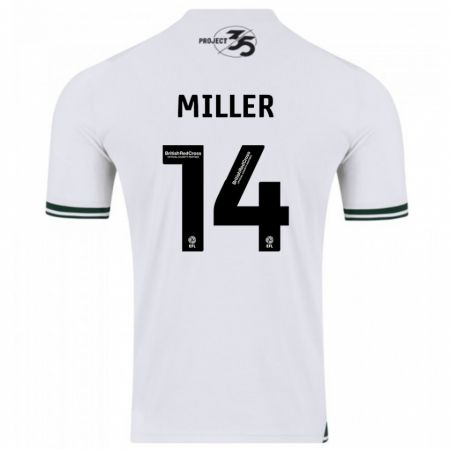 Kandiny Hombre Camiseta Mickel Miller #14 Blanco 2ª Equipación 2023/24 La Camisa Chile