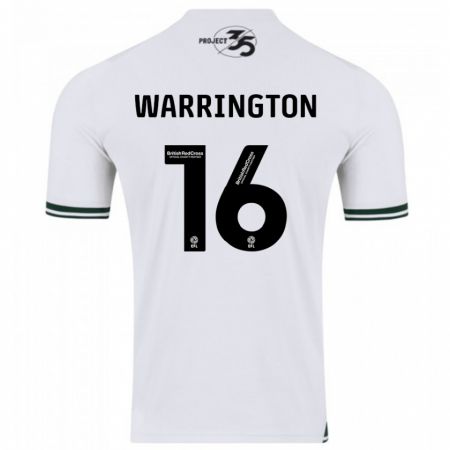 Kandiny Hombre Camiseta Lewis Warrington #16 Blanco 2ª Equipación 2023/24 La Camisa Chile