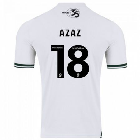 Kandiny Hombre Camiseta Finn Azaz #18 Blanco 2ª Equipación 2023/24 La Camisa Chile