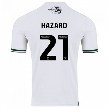 Kandiny Hombre Camiseta Conor Hazard #21 Blanco 2ª Equipación 2023/24 La Camisa Chile