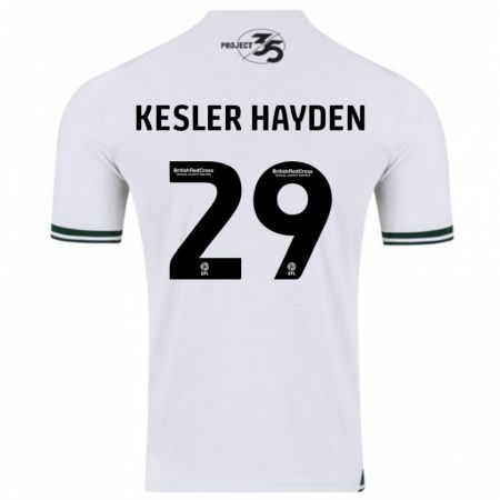 Kandiny Hombre Camiseta Kaine Kesler-Hayden #29 Blanco 2ª Equipación 2023/24 La Camisa Chile