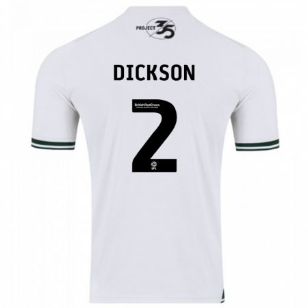 Kandiny Hombre Camiseta Katie Dickson #2 Blanco 2ª Equipación 2023/24 La Camisa Chile