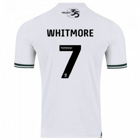 Kandiny Hombre Camiseta Charlotte Whitmore #7 Blanco 2ª Equipación 2023/24 La Camisa Chile