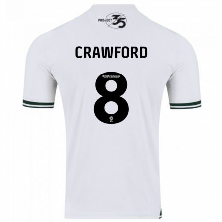 Kandiny Hombre Camiseta Imy Crawford #8 Blanco 2ª Equipación 2023/24 La Camisa Chile