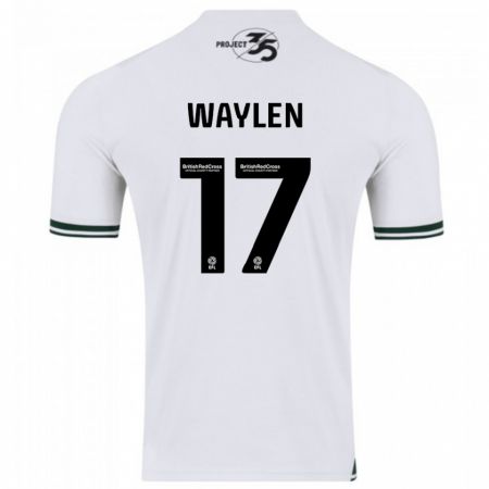 Kandiny Hombre Camiseta Libby Waylen #17 Blanco 2ª Equipación 2023/24 La Camisa Chile