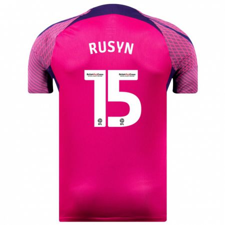 Kandiny Hombre Camiseta Nazariy Rusyn #15 Morado 2ª Equipación 2023/24 La Camisa Chile