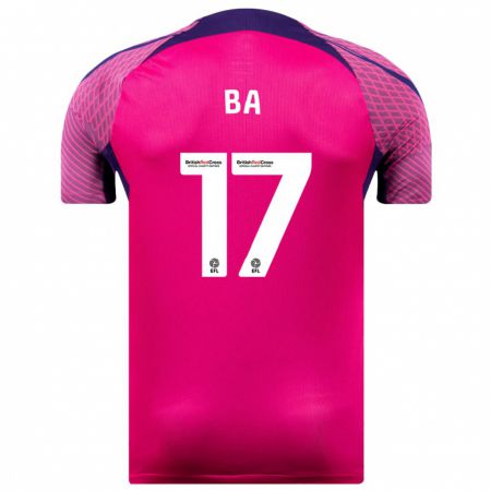 Kandiny Hombre Camiseta Abdoullah Ba #17 Morado 2ª Equipación 2023/24 La Camisa Chile