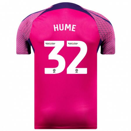 Kandiny Hombre Camiseta Trai Hume #32 Morado 2ª Equipación 2023/24 La Camisa Chile