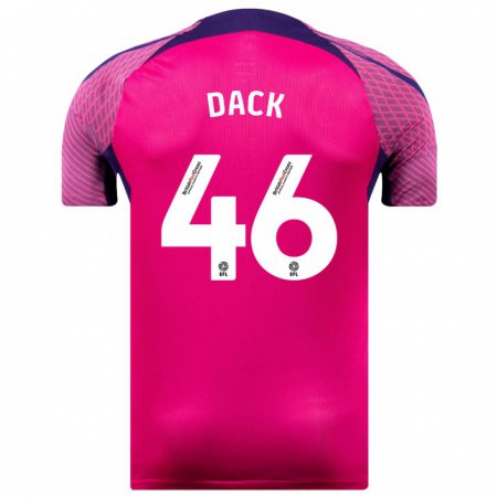 Kandiny Hombre Camiseta Bradley Dack #46 Morado 2ª Equipación 2023/24 La Camisa Chile