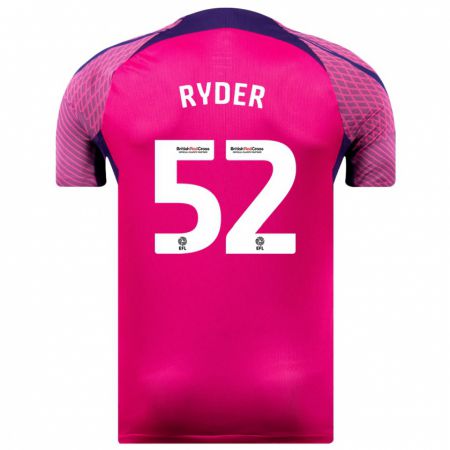 Kandiny Hombre Camiseta Joe Ryder #52 Morado 2ª Equipación 2023/24 La Camisa Chile