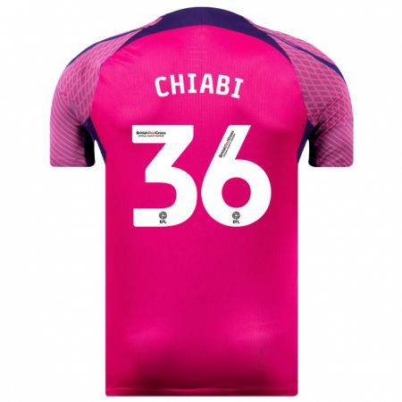 Kandiny Hombre Camiseta Tom Chiabi #36 Morado 2ª Equipación 2023/24 La Camisa Chile