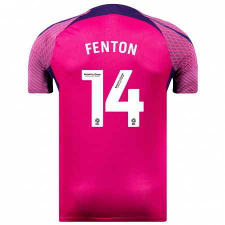 Kandiny Hombre Camiseta Natasha Fenton #14 Morado 2ª Equipación 2023/24 La Camisa Chile