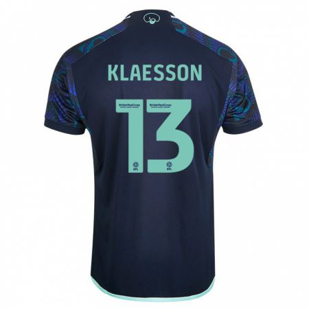 Kandiny Hombre Camiseta Kristoffer Klaesson #13 Azul 2ª Equipación 2023/24 La Camisa Chile