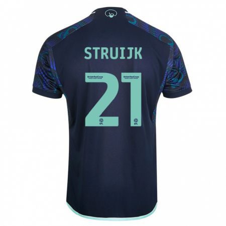 Kandiny Hombre Camiseta Pascal Struijk #21 Azul 2ª Equipación 2023/24 La Camisa Chile