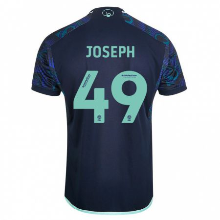 Kandiny Hombre Camiseta Mateo Joseph #49 Azul 2ª Equipación 2023/24 La Camisa Chile
