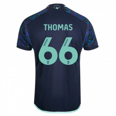 Kandiny Hombre Camiseta Luca Thomas #66 Azul 2ª Equipación 2023/24 La Camisa Chile