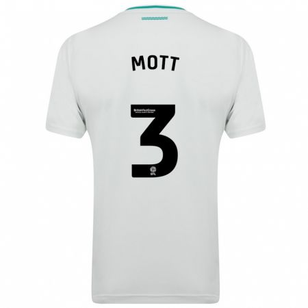 Kandiny Hombre Camiseta Millicent Mott #3 Blanco 2ª Equipación 2023/24 La Camisa Chile