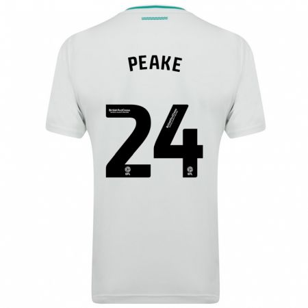 Kandiny Hombre Camiseta Paige Peake #24 Blanco 2ª Equipación 2023/24 La Camisa Chile