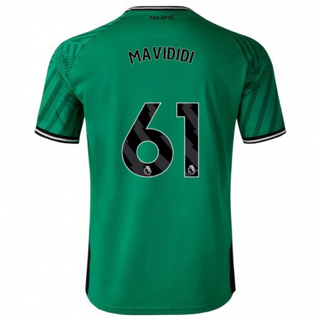 Kandiny Hombre Camiseta Shaun Mavididi #61 Verde 2ª Equipación 2023/24 La Camisa Chile