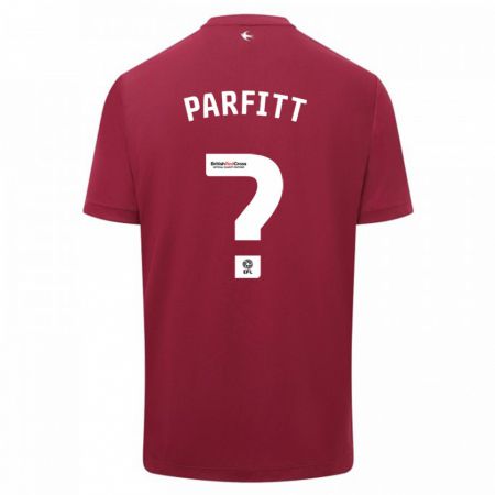 Kandiny Hombre Camiseta T-Jay Parfitt #0 Rojo 2ª Equipación 2023/24 La Camisa Chile