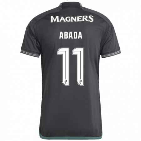 Kandiny Hombre Camiseta Liel Abada #11 Negro 2ª Equipación 2023/24 La Camisa Chile