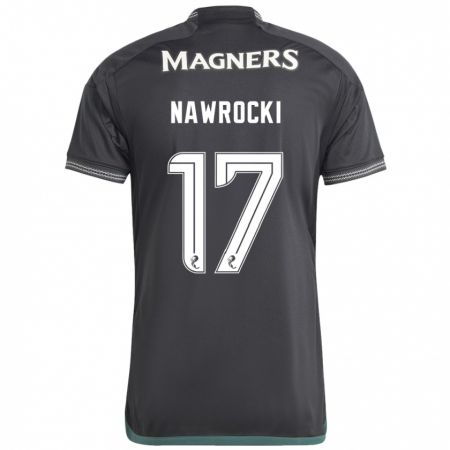 Kandiny Hombre Camiseta Maik Nawrocki #17 Negro 2ª Equipación 2023/24 La Camisa Chile